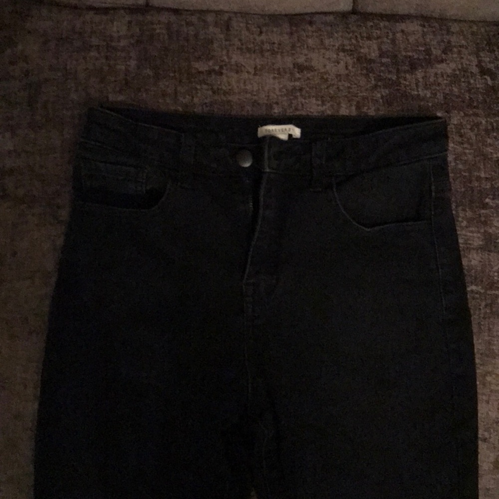 Forever 21 Black High-Waisted Skinny Jeans